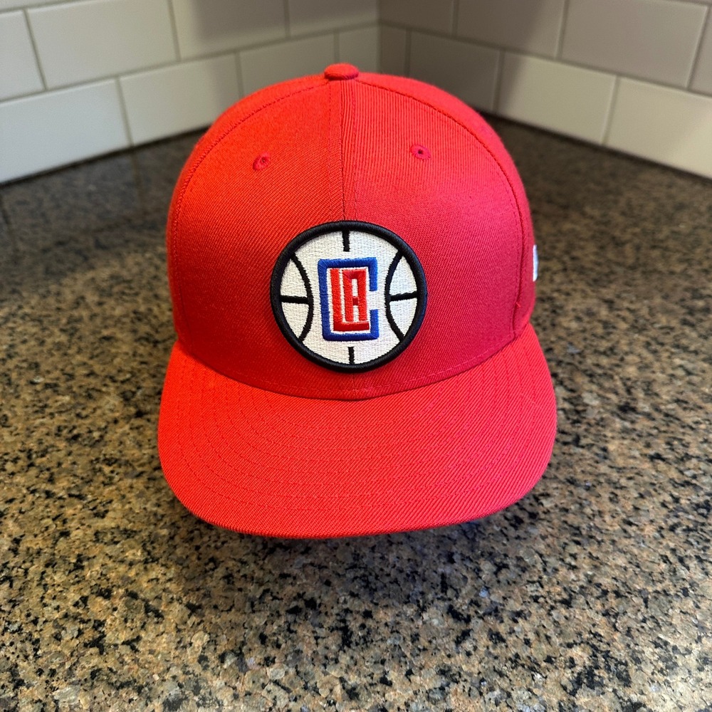 Los Angeles Clippers New Era 59FIFTY Fitted Hat 7 5/8 Red Acrylic Wool